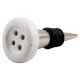White Ceramic Button Wine Stopper